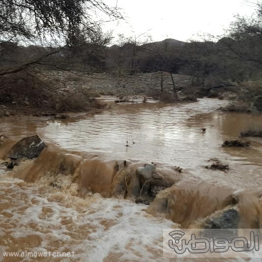 غرق شخصان ونجاة ثالث بعد جرف سيارتهم في سيل بوادي الأمواه