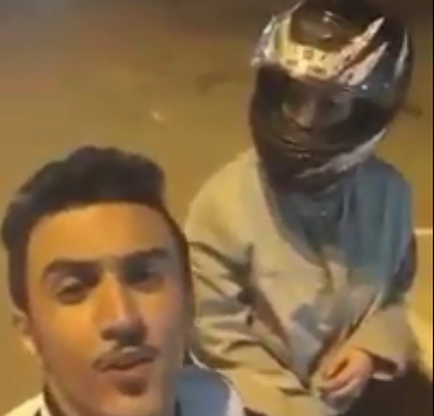 ضبط قائد الدراجة برفقة فتاة في #الرياض