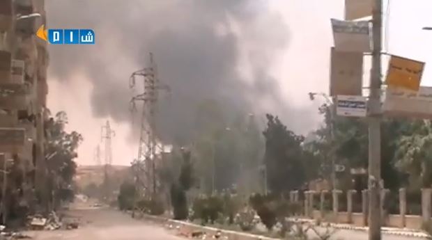 بالفيديو.. سقوط قذائف “الأسد” على عيادة النور الميدانية