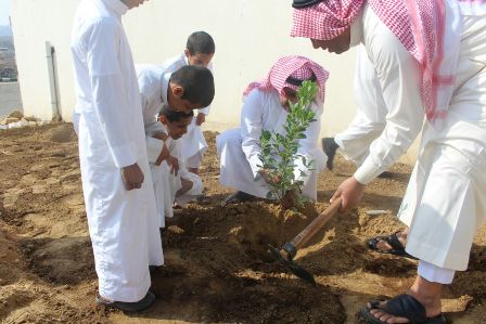 بالصور.. تدشين أسبوع الشجرة بمقر محافظة العرضيات