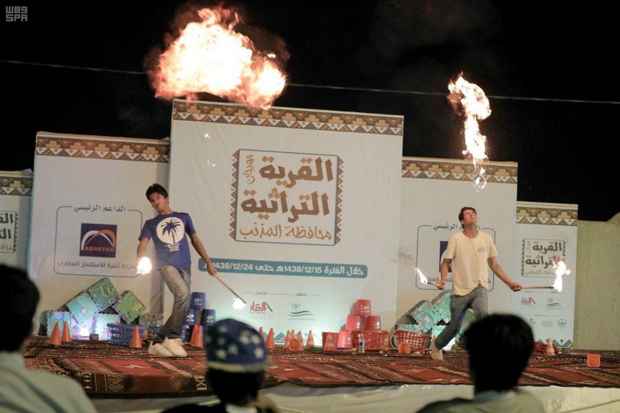 شاهد.. مهرجان القرية التراثية بالمذنب ينطلق بأكثر من 20 فعالية في 10 أيام 