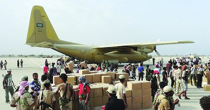طائرتان إغاثيتان من مركز الملك سلمان للاجئين اليمنيين في جيبوتي