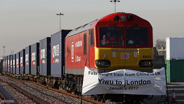 وصول أول رحلة لقطار طريق الحرير من الصين إلى بريطانيا في 18 يوماً