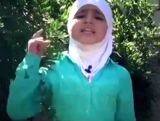 شاهد.. كلمات مؤثرة من طفله سورية حيال السكوت العالمي على قصف المدنيين