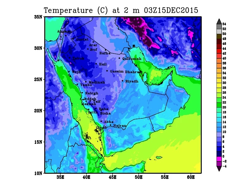 المزروعي: انخفاض كبير في درجة الحرارة على #جدة الثلاثاء