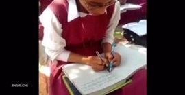 بالفيديو.. طلاب هنود يكتبون بكلتا اليدين بمهارة فائقة
