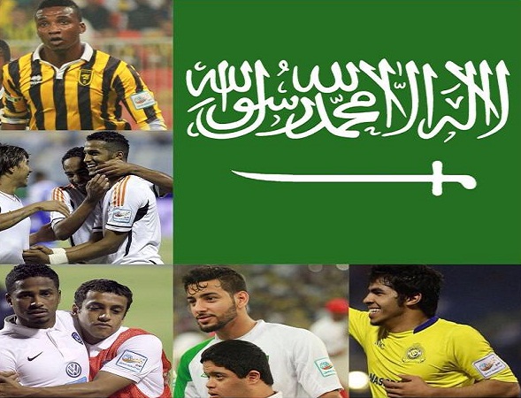 علم السعودية على أكتاف اللاعبين والحكام في الجولة الـ 21 من الدوري السعودي