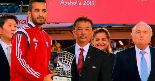 مبخوت يتوج بجائزة أفضل هداف في كأس آسيا 2015