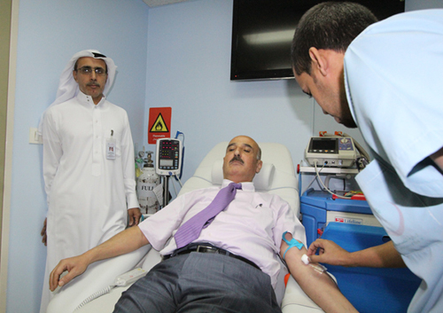 إنطلاق حملة تبرع الدم بمستشفى البكيرية العام