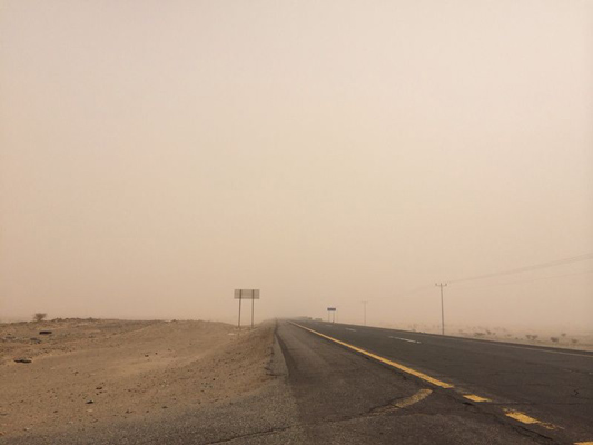 ​موجة غبار على محافظات منطقة مكة الشرقية