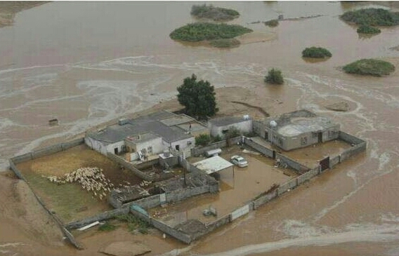 #المياه تدافع عن خزن الأمطار في سد بيش: عقوم المزارعين سببت الفيضان
