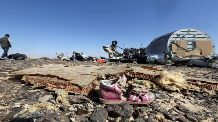 قمر تجسس أمريكي يسجل وميضا فوق سيناء لحظة تحطم الطائرة الروسية