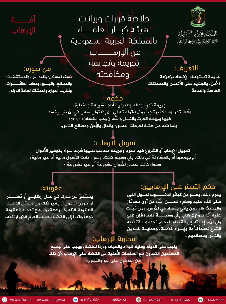 كبار العلماء: التستُر على الإرهاب من الكبائر.. لهذه الأسباب