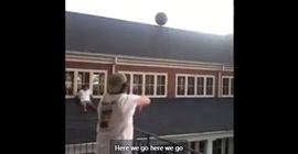 شاهد.. مهارة مذهلة لشاب يسدد كرة السلة!