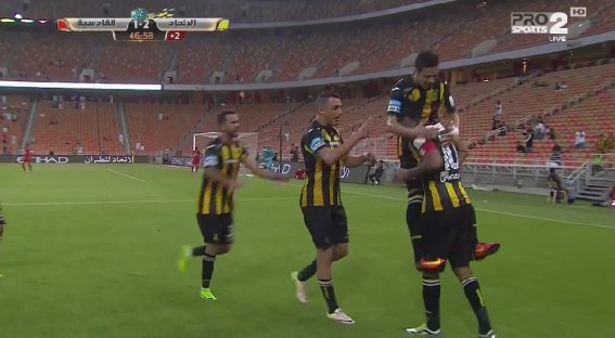 بالفيديو.. الاتحاد يتقدم على القادسيّة بهدف كهربا