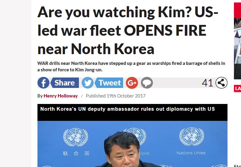 بالصور.. السفن الأميركية تصل كوريا الشمالية والمدافع تفتح النيران