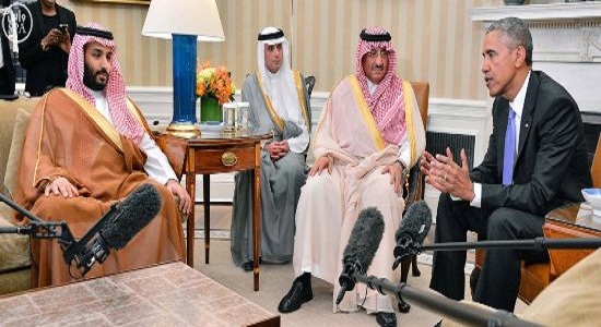 بالصور .. توثيق لقاء ولي العهد ومحمد بن سلمان مع أوباما