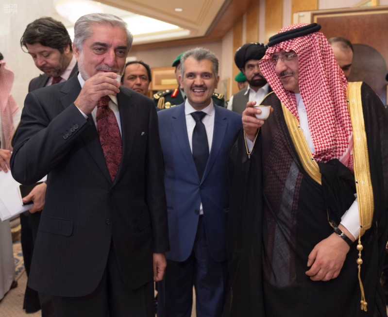 مباحثات ولي العهد ورئيس افغانستان التنفيذي3
