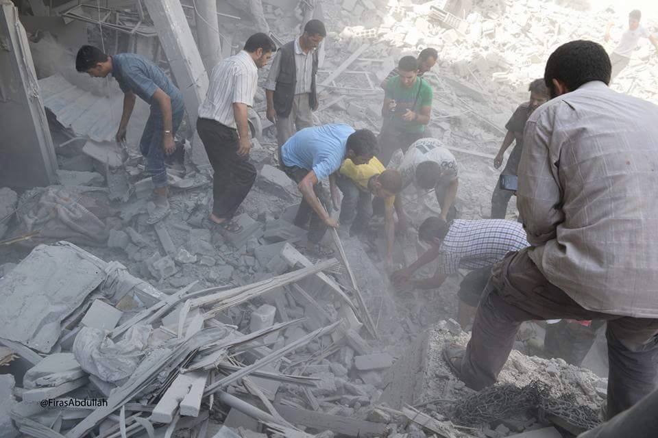 مجزرة في حلب ودوما.. 50 قتيلاً بقصف للنظام السوري - المواطن