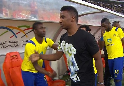 بالصور.. #محمد_نور يؤاز #الاتحاد أمام #النصر من الملعب