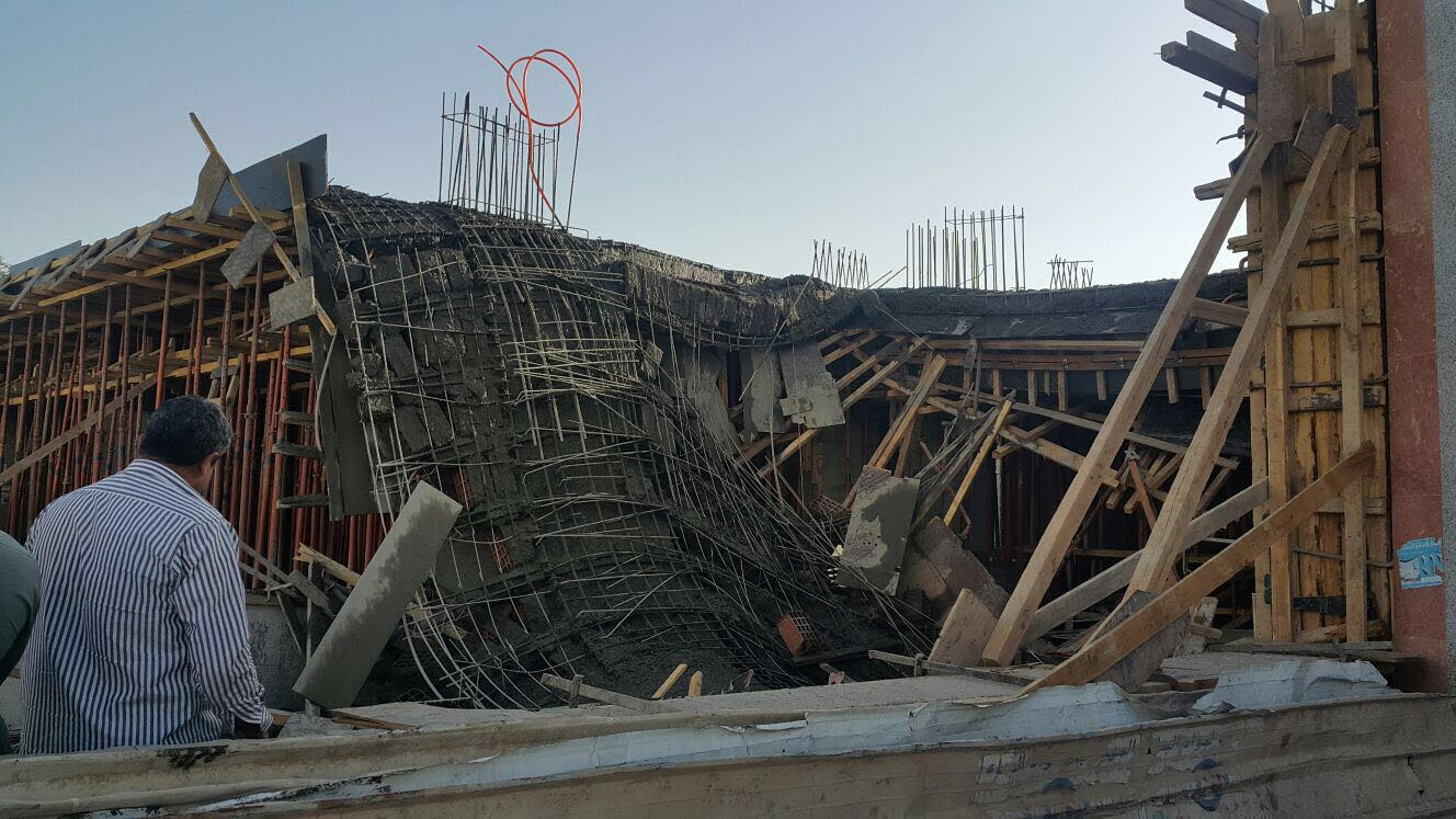 مدني #المدينة يوضح تفاصيل انهيار مبنى تحت الإنشاء