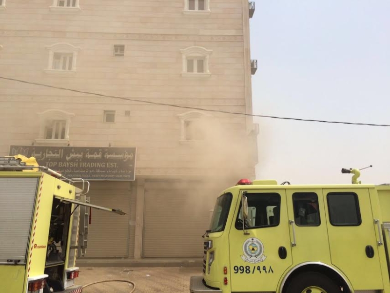 مدني جازان التحقيقات جارية لمعرفة أسباب حريق فندق بيش