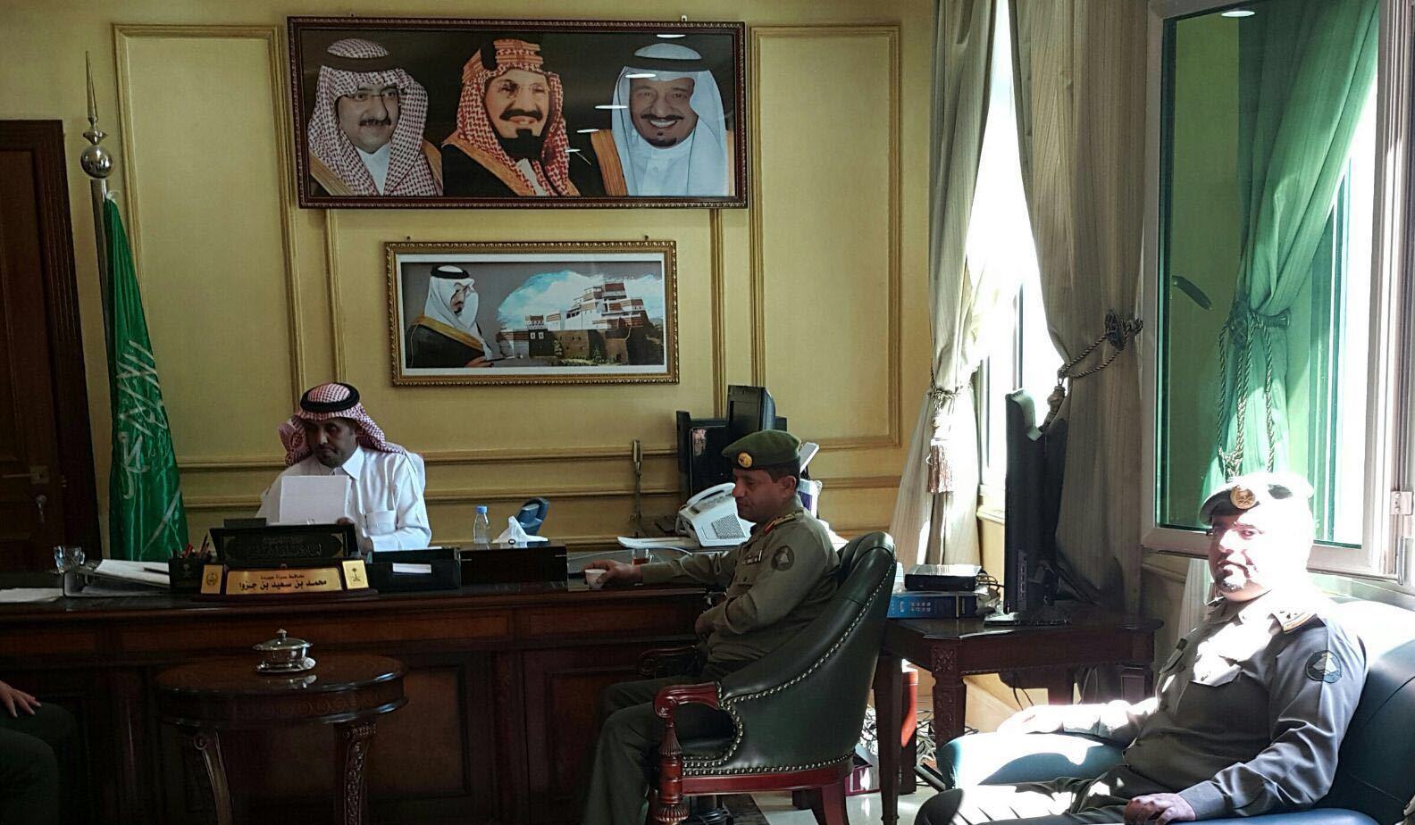 مدير جوازات عسير يتفقد ادارة جوازات ظهران الجنوب وشعبة سراة عبيده (4)