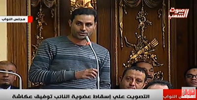 شاهد.. مشادة بين رئيس البرلمان المصري وأحد النواب بسبب الزي