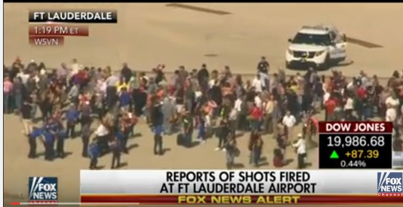 أول فيديو بعد إطلاق النيران في مطار فلوريدا ومقتل 3