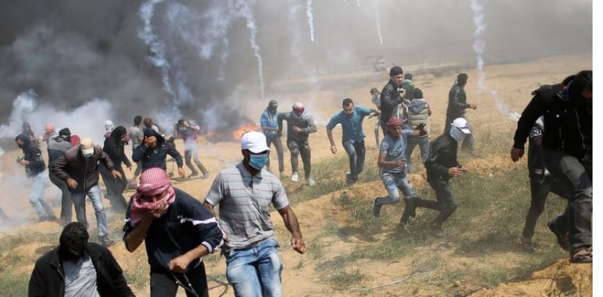 25 مصابًا فلسطينيًا برصاص جنود الاحتلال