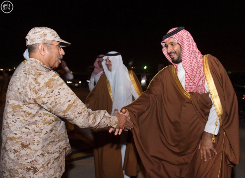 مغادرة ولي ولي العهد حفر الباطن2