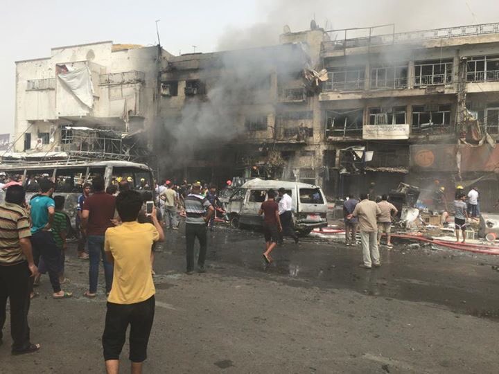 مقتل وإصابة 92 في تفجيرين إرهابيين في بغداد (1)