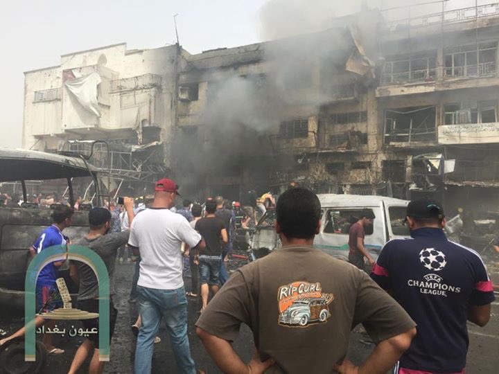 بالفيديو والصور .. مقتل وإصابة 92 في تفجيرين إرهابيين في بغداد