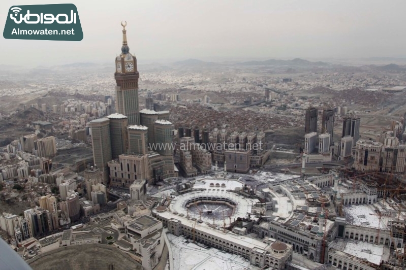 مكة - المسجد الحرام - المشاعر من الجو