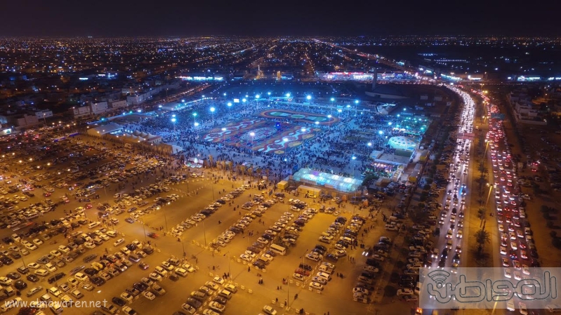 مهرجان ربيع الرياض كما بدا مساء اليوم الجمعه