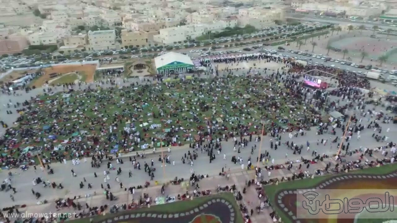 مهرجان ربيع الرياض كما بدا مساء اليوم الجمعه7