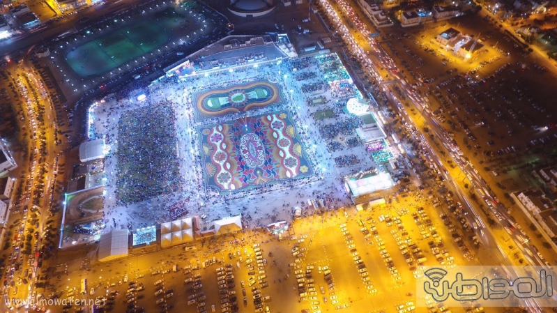 مهرجان ربيع الرياض كما بدا مساء اليوم الجمعه9