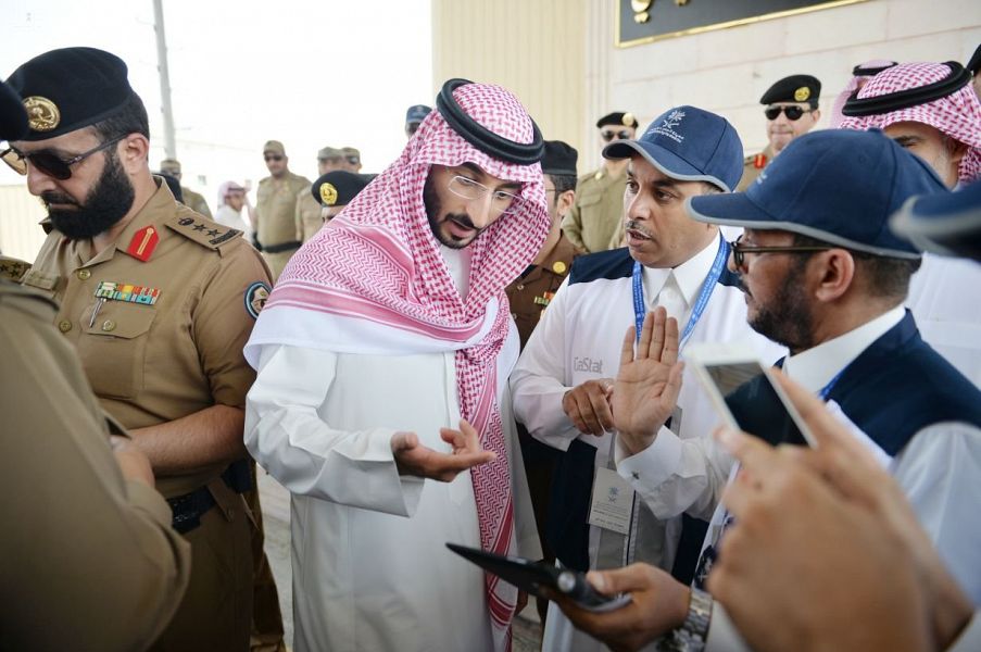 بالصور.. نائب أمير مكة يتفقد الإجراءات الأمنية بنقطة فرز الشميسي