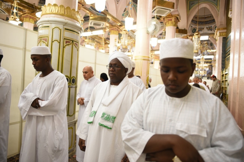 نائب رئيس جمهورية السودان يزور المسجد النبوي