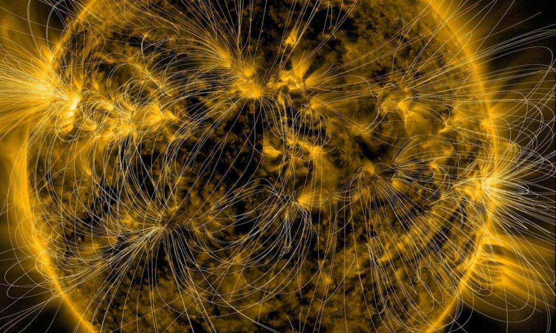 لأول مرة.. #ناسا تكشف خريطة النطاقات المغناطيسية للشمس