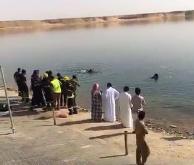 غرق شابين وإنقاذ ثالث ببحيرة دومة الجندل يستنفر الدفاع المدني