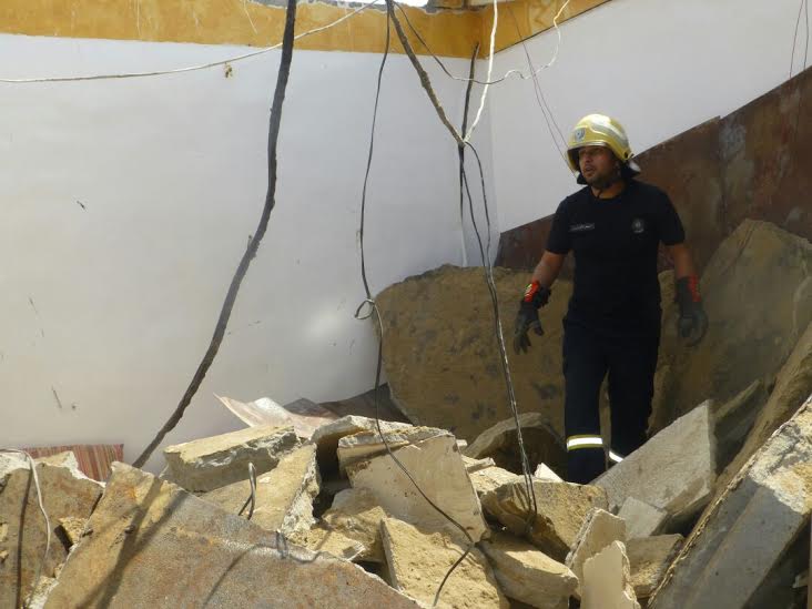 بالصور.. وفاة شخص إثر انهيار سقف منزل في #بيش