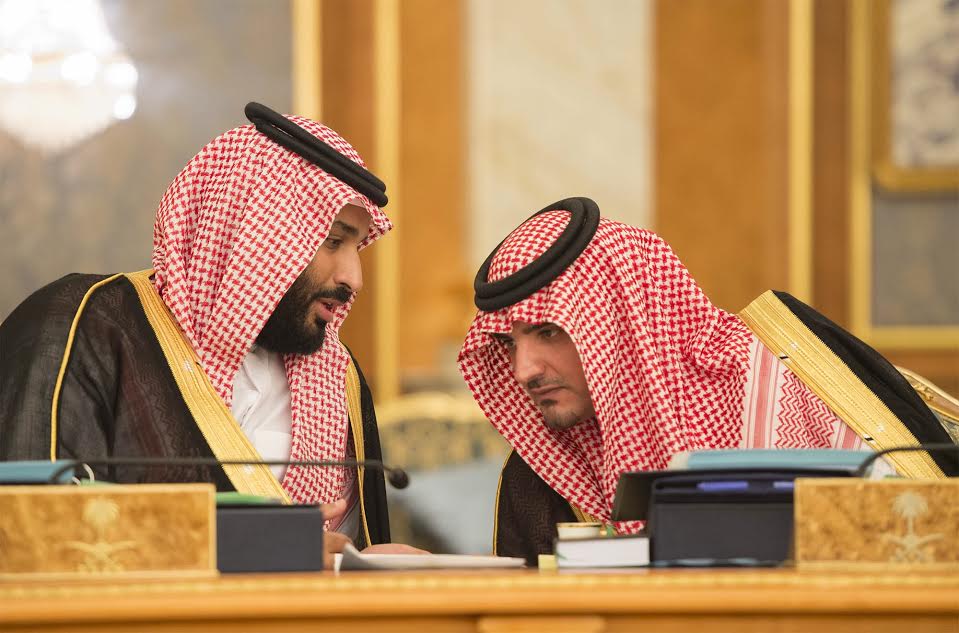 هكذا علق السعوديون على صورة ولي العهد و وزير الداخلية بمجلس الوزراء