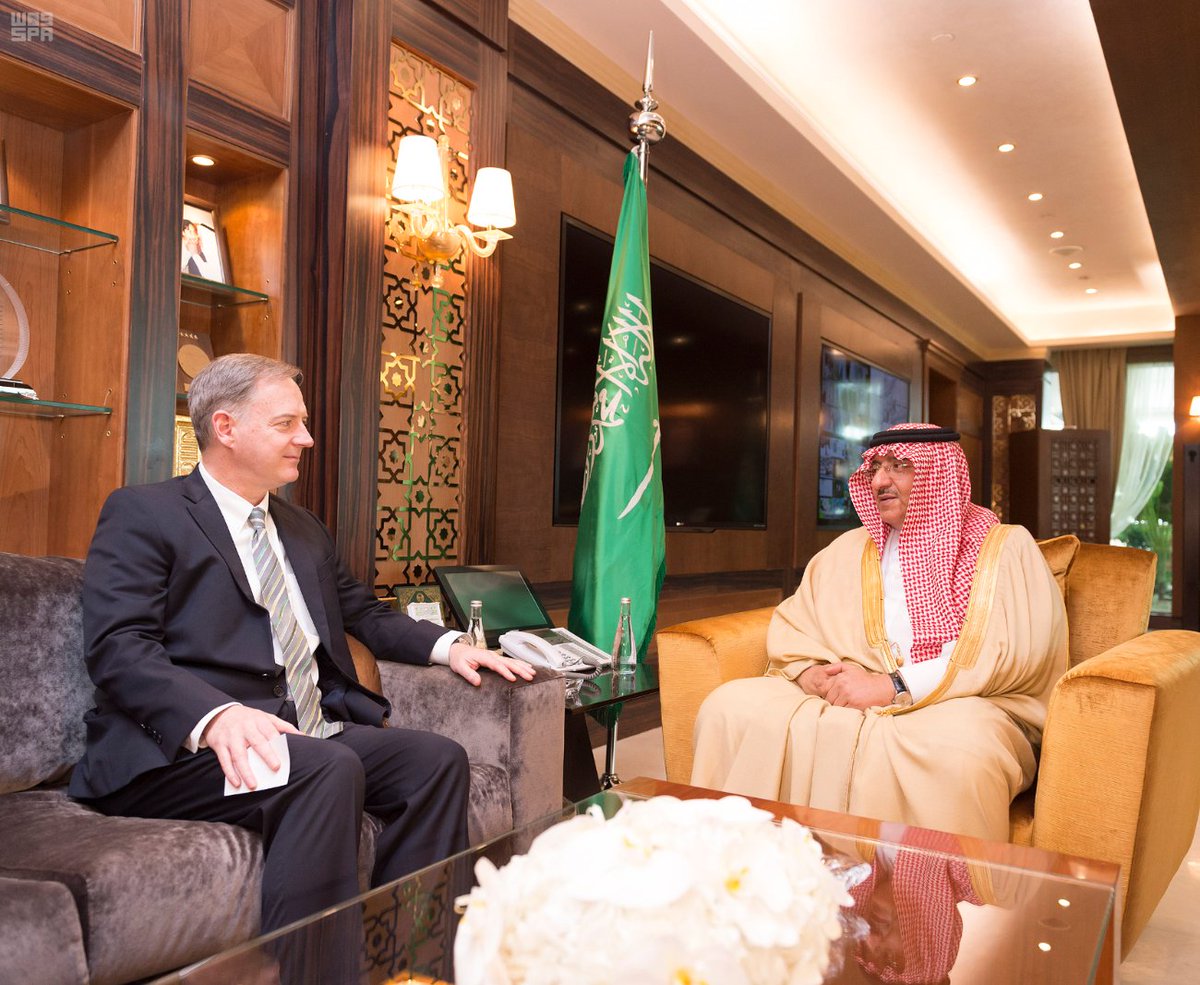 ولي العهد يبحث مع القائم بالأعمال الأمريكي سبل تعزيز العلاقات الثنائية