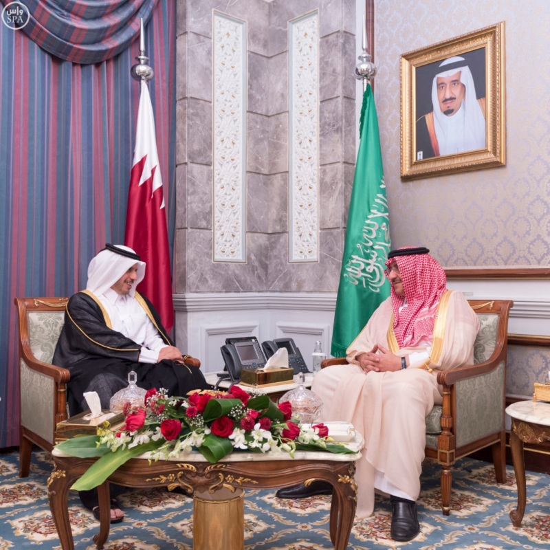 ولي العهد يستقبل رئيس مجلس الوزراء وزير الداخلية في قطر ‫(385023957)‬ ‫‬