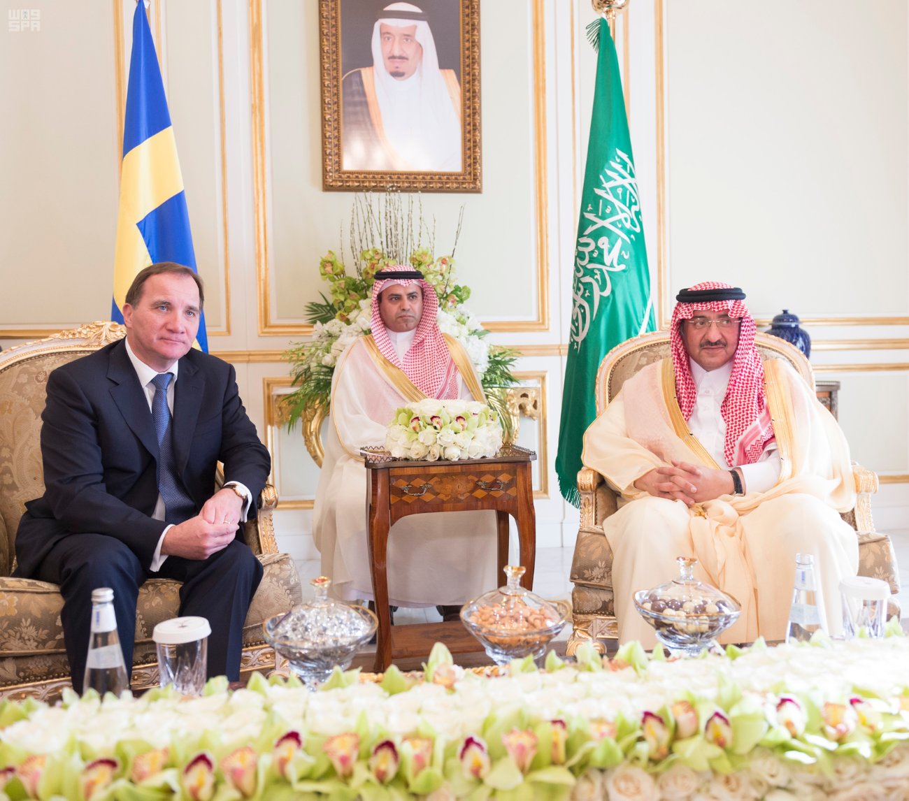 ولي العهد يلتقي رئيس وزراء السويد ويبحثان مكافحة التطرّف ومحاربة الإرهاب