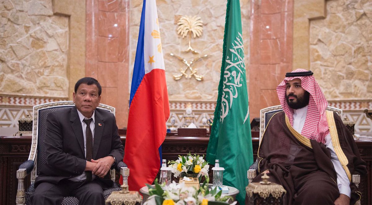 ولي ولي العهد يبحث تعزيز التعاون المشترك مع الرئيس الفلبيني