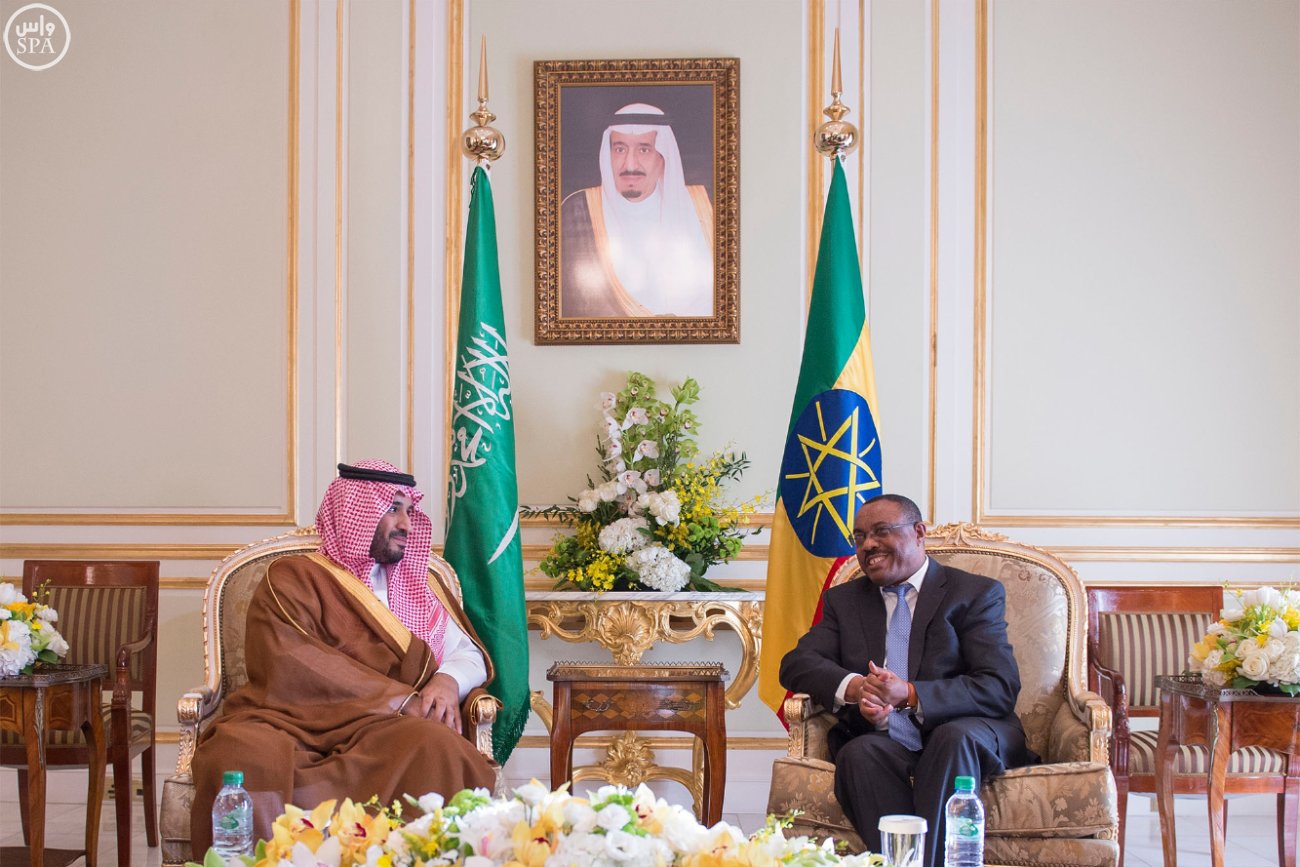 #ولي_ولي_العهد يلتقي رئيس وزراء إثيوبيا