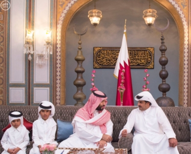 ولي_ولي_العهد وأمير قطر يبحثان العلاقات الأخوية وتطورات المنطقة ‫(166148446)‬ ‫‬